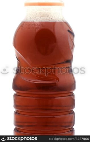 object on white - drink bottle with hand