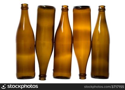 object on white - Empty Beer bottle