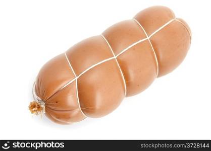 object on white - food boiled sausage