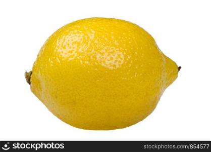 object on white - food lemon close up