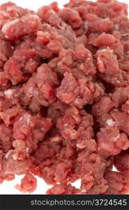 object on white - food minced meat