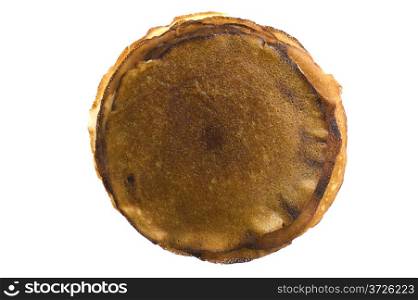 object on white - food pancake close up