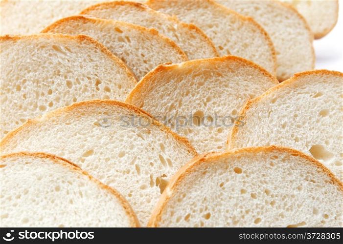 object on white - food white bread