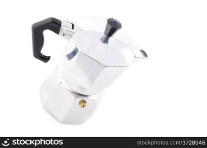 object on white - kitchen utensil Italian coffee maker