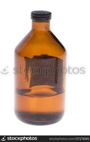 object on white - Medical bottle close up