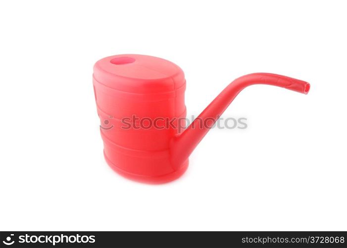 object on white - tool Red watering can