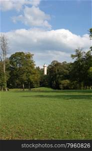 Observation tower in park Schoenbusch near Aschaffenburg