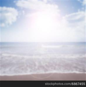 Ocean abstract blurred background. Nature seascape marine background