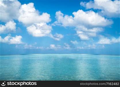Ocean horizon nature background. Tropical sea and summer landscape.