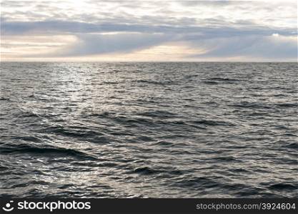 Ocean landscape. Ocean landscape in the arctic with an intense cloud pattern