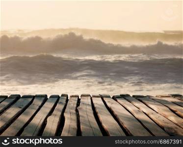 Ocean sunlight waves background. Sunset summer vocation seascape