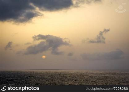 Ocean view at sunset in Santo Antao island, Cape Verde, Africa. Ocean view in Santo Antao island, Cape Verde