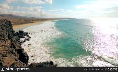 Ocean view on El Cotillo beach, Fuerteventura, Canary Islands, Spain