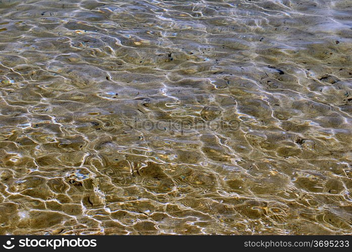 ocean water reflected from the sun