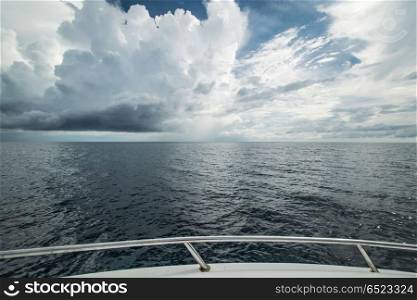 Ocean waves from boat travel. Ocean waves from boat travel summer vacation. Ocean waves from boat travel