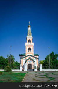 Ochakov, Ukraine - 09.22.2018. St. Nicholas Cathedral in Ochakov, seaside town in Odessa province of Ukraine on the country's Black Sea coast.. St. Nicholas Cathedral in Ochakov city, Ukraine