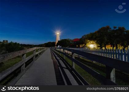 ocracoke island at night