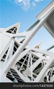 OCT 31, 2012 Valencia, Spain - Modern Architecture of City of Arts and Sciences. Architecture designed by Santiago Calatrava and Felix Candela