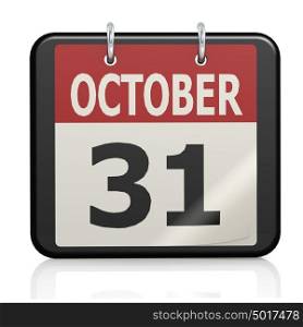 October 31, Halloween calendar