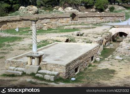 Od roman stadium in Carthage, Tunisia