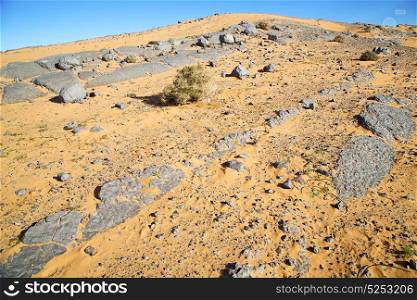 of morocco sahara and rock stone sky