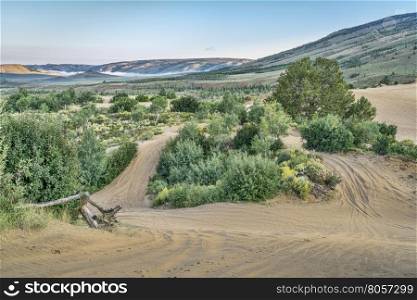 off road trails in North Sand Hills, only place in Colorado to legally ride on sand dunes