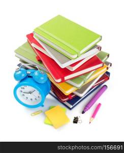 office and school supplies isolated at white background