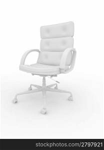 Office armchair on white isolared background. 3d