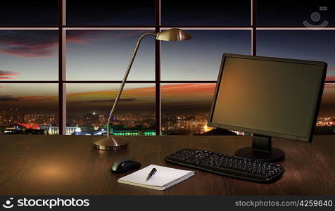 Office at night