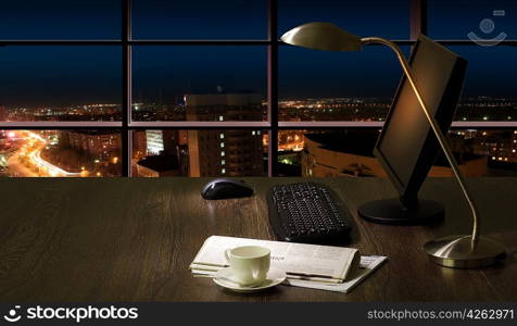 Office at night