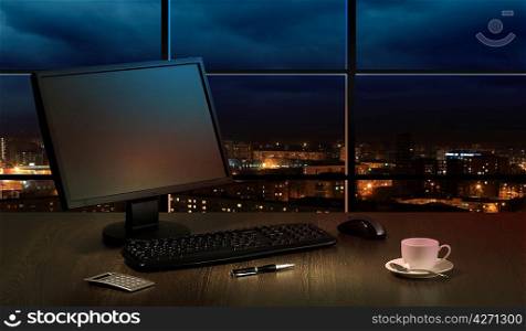Office at night