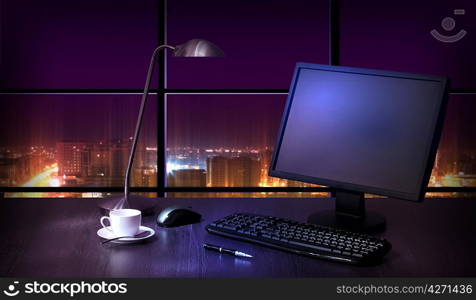 Office at night