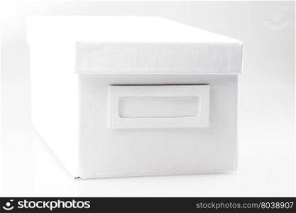 office box on a white background empty