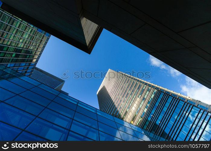 Office building & skyscraper in Canary Wharf, London, England