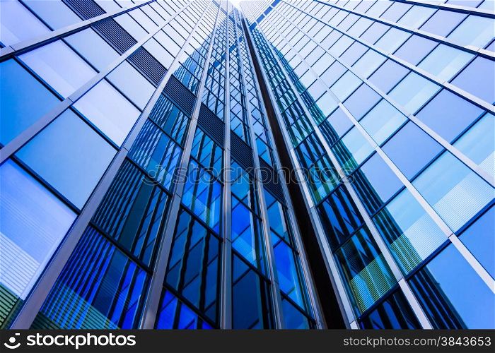 office buildings. glass silhouettes. Skyscrapers