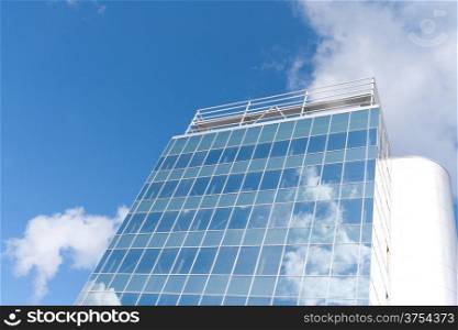 Office buildings on a blue sky