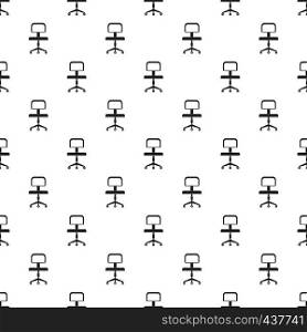 Office chair with wheels pattern seamless in simple style vector illustration. Office a chair with wheels pattern vector