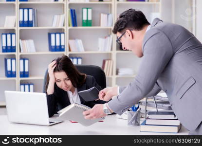 Office conflict between man and woman