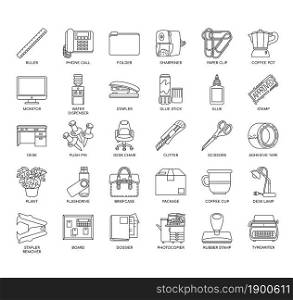 Office Equipment 2 , Thin Line and Pixel Perfect Icons
