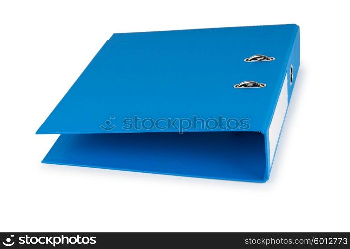 Office folders isolated on the white background