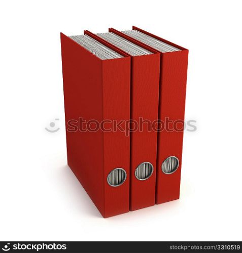 office folders standing with each other
