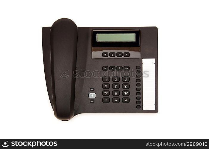 Office phone isolated on the white background