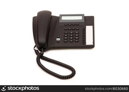 Office phone isolated on the white background