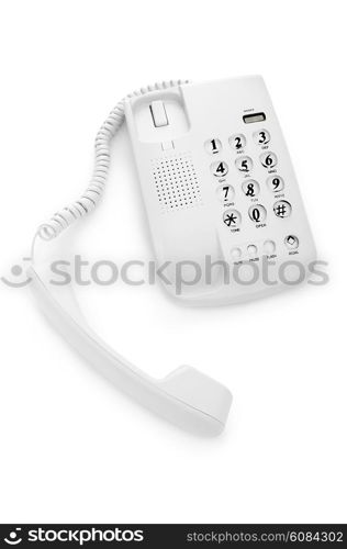 Office phone isolated on the white background