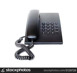 Office phone isolated on white