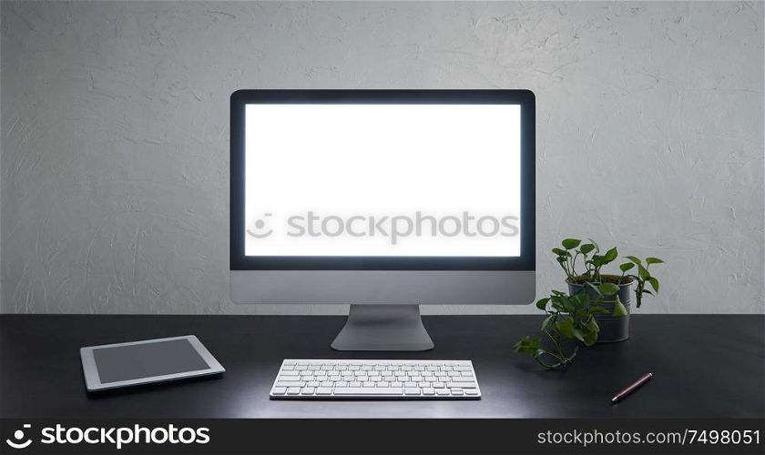 Office workplace background , for commercial business ads using background .