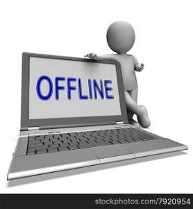 Offline Laptop Showing Web Communication Status Disconnected