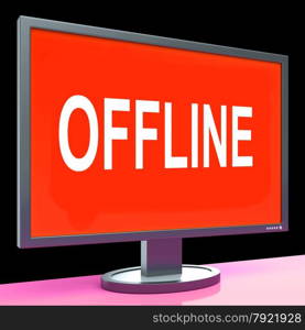 Offline Screen Showing Internet Communication Status Disconnected