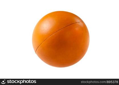 Ogange ball for dogs isolated on white background