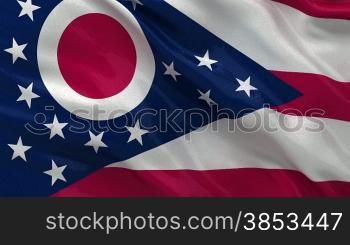 Ohio flagge endlosschleife